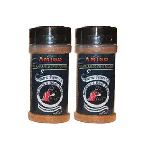 Chili Pepper Powder Gift Set Hot Spice Dried Ground Aji Amarillo Mild 2 x 1.5 oz