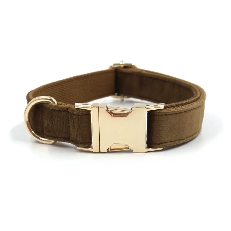 Velvet Soft Comfortable Breathable Dog Collar, Adjustable Size Zinc Alloy Buckle Dog Collar Suitable for Large Medium Small Dogs, Boys Girls, Adjustable Collars