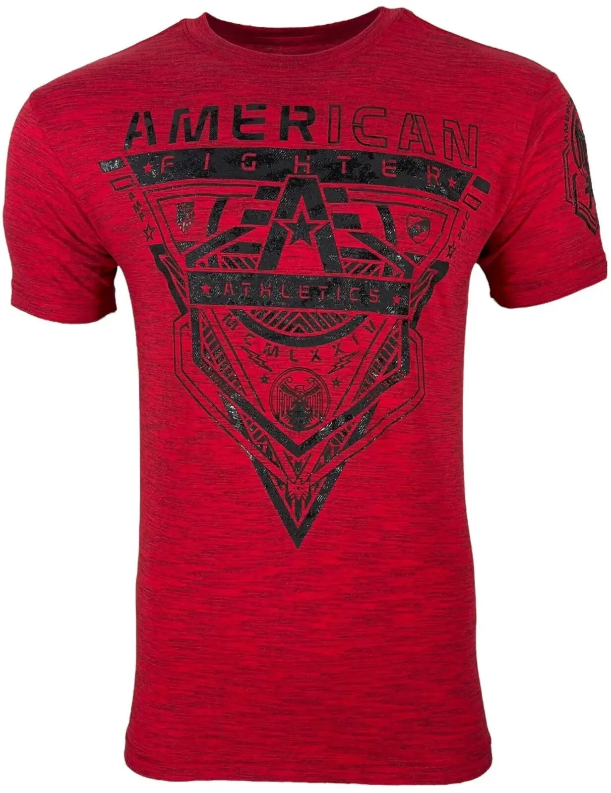 AMER1CAN F1GHTER Men's T-shirt CR3STL1N3 Athletic Military Red