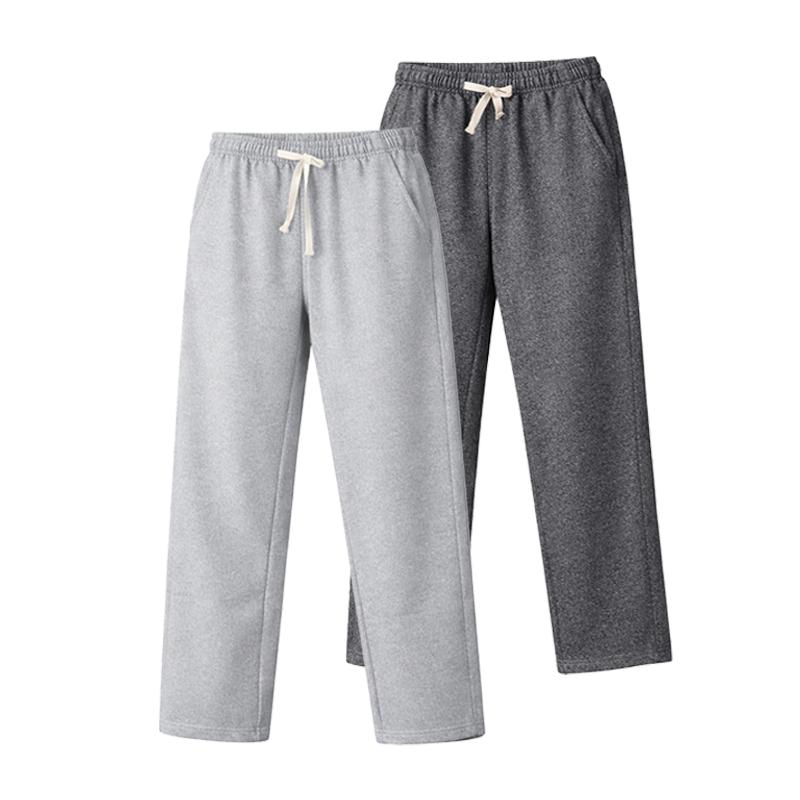 Classic unisex jogger pants three-piece set — regular fit suitable for all seasons; ideal for business casual, parties/vacations, and home leisure; solid-color straight-leg athletic joggers.