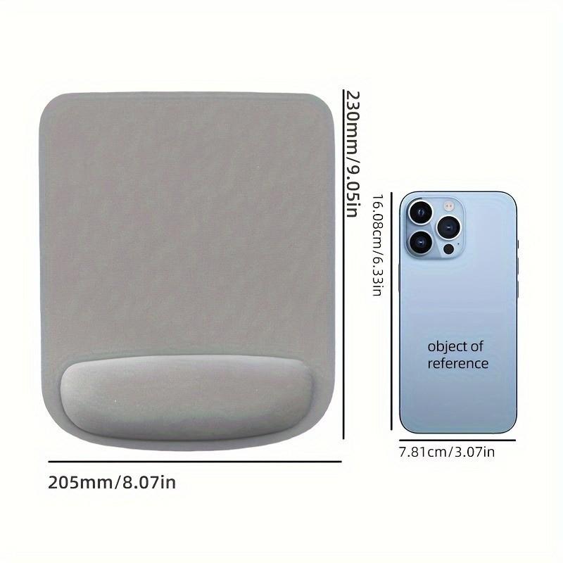 Ergonomic mouse pad with wrist support and base to relieve pain, non slip, suitable for computers, cafes, homes, and offices