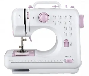 Mini Portable Sewing Machine | 12 Built-in Stitches | 2-Speed Foot Pedal | White | For Beginners Kids Home DIY | Multifunctional Hand Tool Accessory