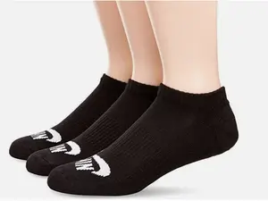 Nike SB No Show Socks X-Large 3 Pack Black/White