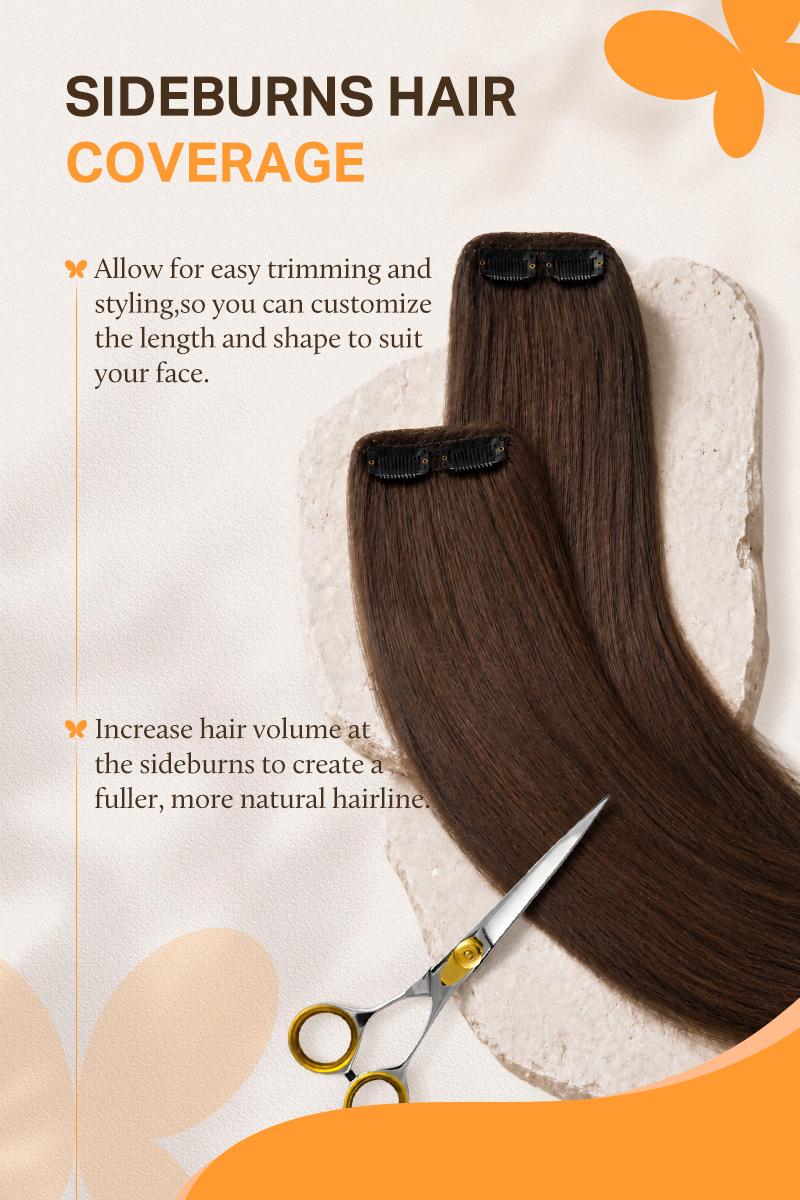 Doores Scalp Hair Fill ins Clip in Hair Extensions 100% Human Hair 2pcs/4pcs Invisible Hair Extensions for Women Natural#TikTokShopSummerSale Doores Scalp Hair Fill ins Clip in Hair Extensions 100% Human Hair 2pcs/4pcs Invisible Hair Extensions for Women Natural#TikTokShopSummerSale