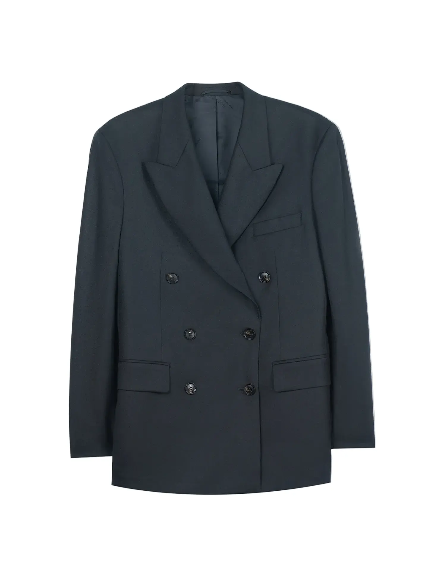 Double-Breasted Cashmere Suit Blazer