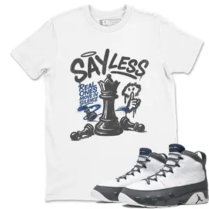 Shirt To Match AJ 9 Flint Grey Sneaker Matching Tee Say Less T-Shirt, 9 Flint Grey Shirt, Flint Grey 9s Outfit, Unisex Graphic Tee, Mens Clothing