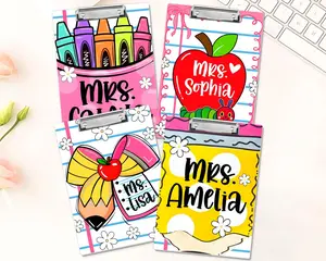 Personalized Teacher Clipboard, Teacher Appreciation Gifts, Custom Name Teacher Paper Clipboard, End Of School Teacher Gifts