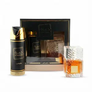 Lattafa Khamrah 2 Pcs Giftset With 100ml Edp + 200ml Perfumed Spray
