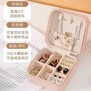 christmas gift Jewelry Box Storage Box Portable Stud Earrings Hand Jewelry Necklace Ring Small Exquisite Mini New Box
