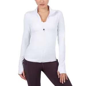YITTY Active Women's Ultraluxe Full Lenght Full Zip Jacket, Athleisure, 4-Way-Stretch, Thumbholes