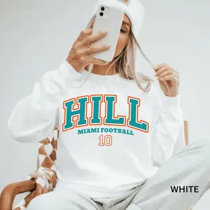 Tyreek Hill Sweatshirt, Tyreek Hill Shirt, Miami Football Sweatshirt, Vintage Miami Football Shirt, Dolphin Football Shirt