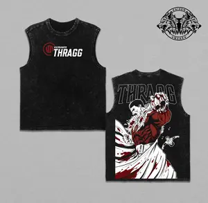 Grand Regent Thragg Invincible Graphic Apparel: Vintage Washed Oversized T-Shirt & Gym Tank Top - Premium Viltrumite Empire Streetwear for Anime & Comic Fans