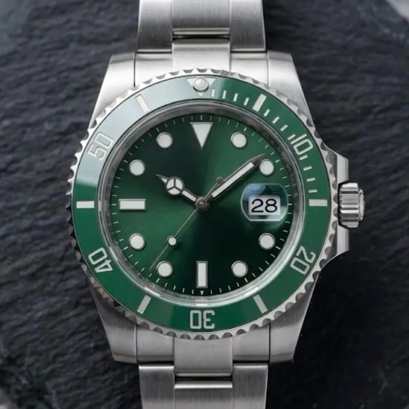 SUB Luxury Watch with Logo - Stainless Steel Band - Precision Timepiece for Men