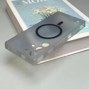 Case For Magsafe Magnetic Wireless Soft TPU Matte Back Phone Cover For ZTE Red Magic 10 Pro 9 9S 8S 8 Plus