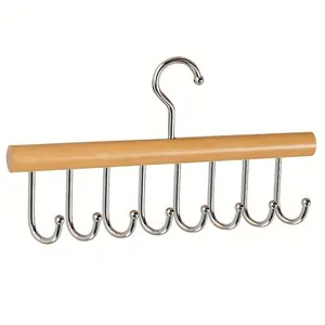 A Versatile 8-Hook Clothes Rack for Home Use, Ideal for Organizing Garments, Ties, Belts, Undergarments, Hats, And Various Other Storage Items in The Bedroom.