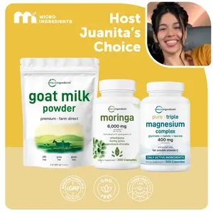 Momma's Glow Bundle (Host Juanita's Choice): Moringa Capsules, Triple Magnesium Complex & Goat Milk Powder