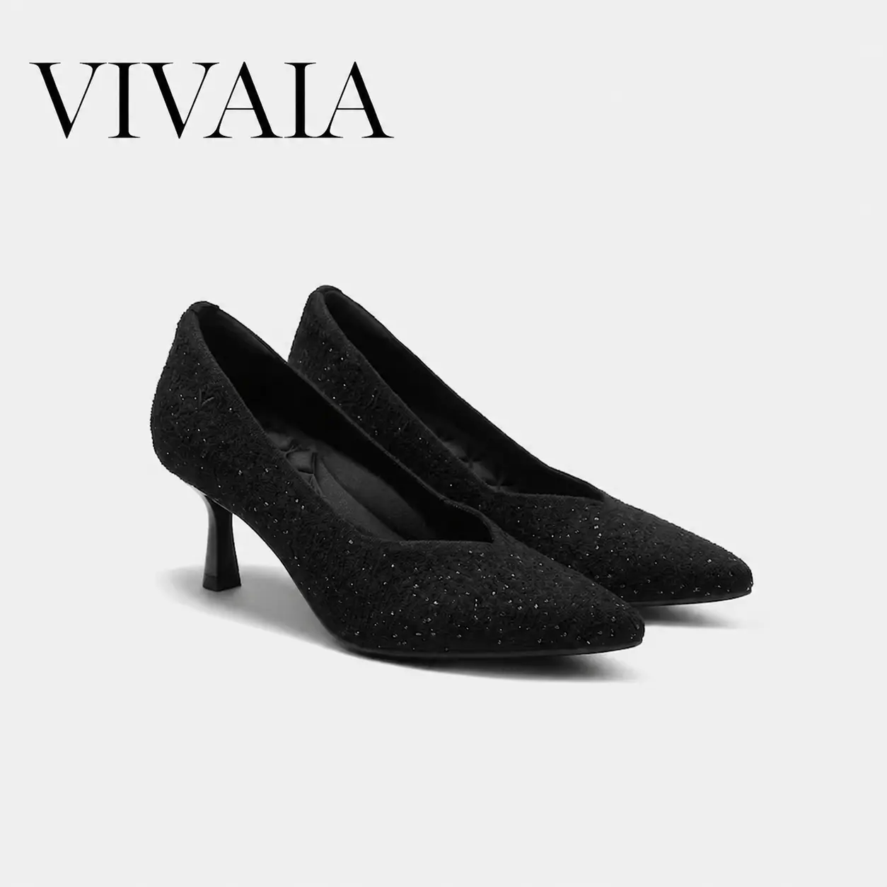 VIVAlA Arch Support Pointed Kitten Heels – Recycled Knit Upper, Moisture-Wicking Insole Elegant Comfort (Anna & Scarlett),back to school,back to school haul