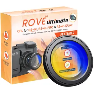 ROVE Ultimate CPL Filter for R2-4K, R2-4K PRO, and R2-4K DUAL Dash Cam Models ROVE Ultimate CPL Filter for R2-4K, R2-4K PRO, and R2-4K DUAL Dash Cam Models