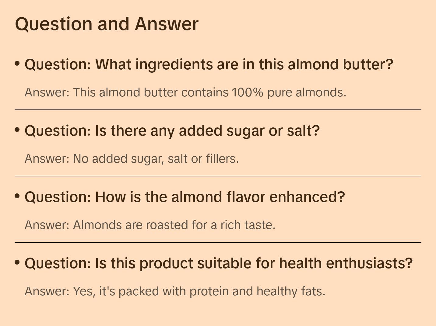 100% Natural Almond butter