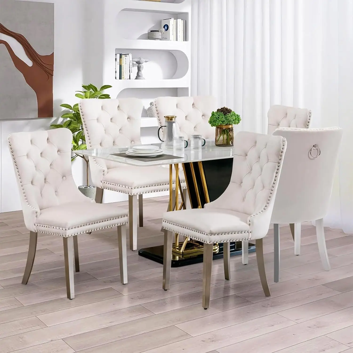 White-silver Plated Leg