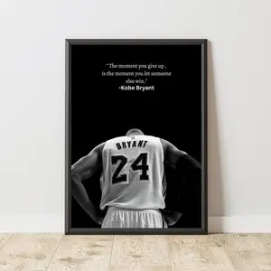 Kobe Bryant Motivational Poster, Motivational Print, Motivation Wall Art, Inspirational Wall Art, Home Gym Decor, Black Mamba Mentality