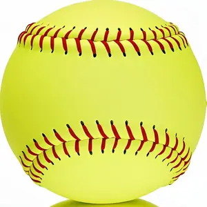 Official Size 12" Softballs - Fastpitch Practice & Training Balls, Leather Covered