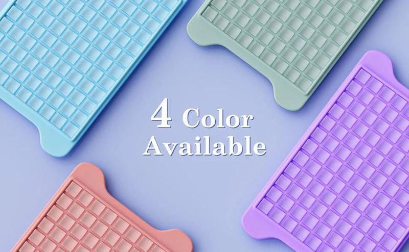 Mini Ice Cube Tray for Freezer, Nugget Ice Tray with Storage Bin, Makes 4×108 PCS Small Ice Cubes, Easy Release Crushed Ice Maker Tray for Drinks & Cocktails