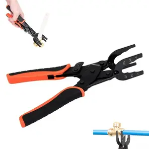 Disconnect Tong Sized 1/2 inch, 3/4 inch, 1 inch, Pipe Disconnect Pliers, Removal Tool Used for Demount Brass Push Fit, Push-to-Connect Fittings, One-Hand Easy Operation, Compact Design