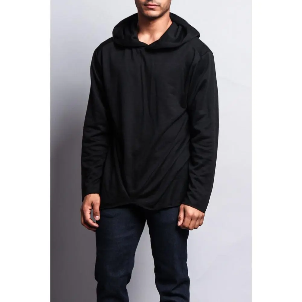 Long Length Fishtail Pullover Hoodie
