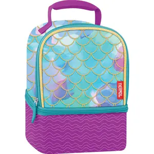 Thermos Kid's LDPE Dual Compartment Lunch Box - Mermaid