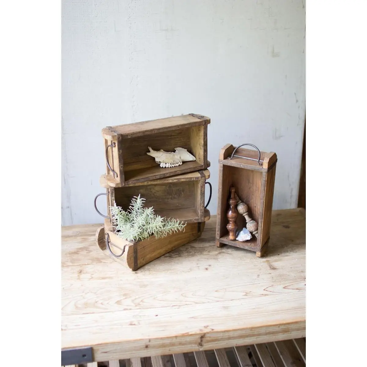 Wooden Brick Mold With Iron Handles (min 4)