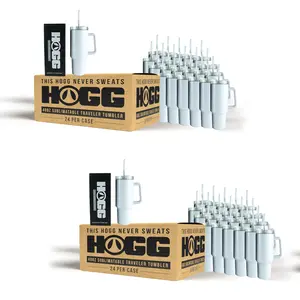40oz Sublimatable Traveler Bundle (2 Cases, 48 Units)