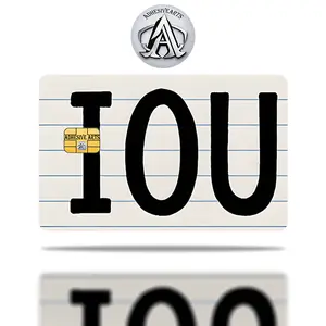 Funny IOU Debit Card Skin Decal High Quality Vinyl for Customization and Personalization Adhesive Arts