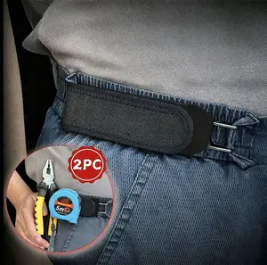 Tactical No Pain No Relief Velcro Belt Men's Quick Wear 2 Pack 1.5 Inch Loops Elastic Invisible Buckle Soft Adjustable Side Unisex Metal Hook Belt TikTokShopHolidayHaul