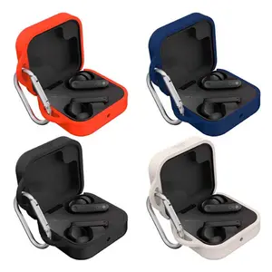 Silicone Earphones Case with Carabiner Full Protections Housing Shockproof Protector Cover Sleeve for CMF by Nothing Buds Pro 2