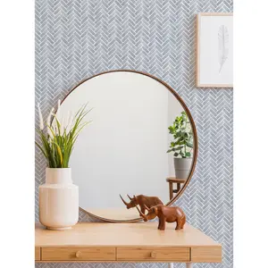 Watercolor Herringbone Peel and Stick Wallpaper