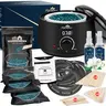 Lifestance L2 Digital Hair Removal Warmer Combo Kit - Professional Tools, 4 Soft Wax Bead Packs (14.1 oz Total), 42 Pots, Face-Safe Easy Grooming for Body, Bikini & All Hair Types, Bikini Hair Removal Waxing, Body Hair Removal Waxing
