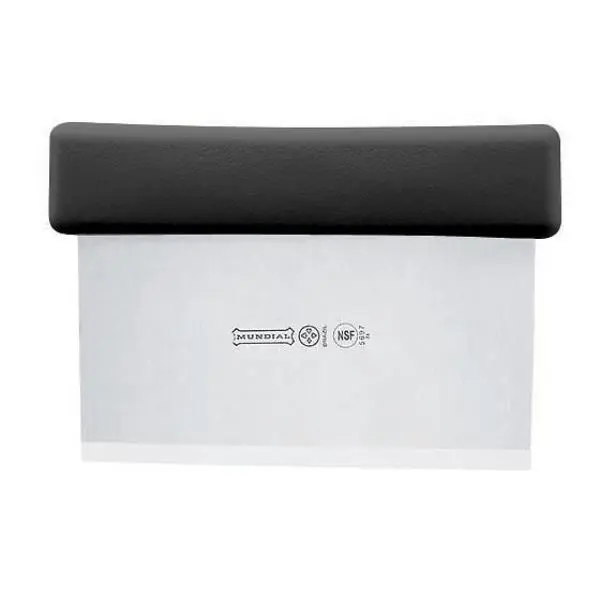 Mundial 5697 6 x 3 in. Professional 5600 Series Dough Cutter-Scraper, Black