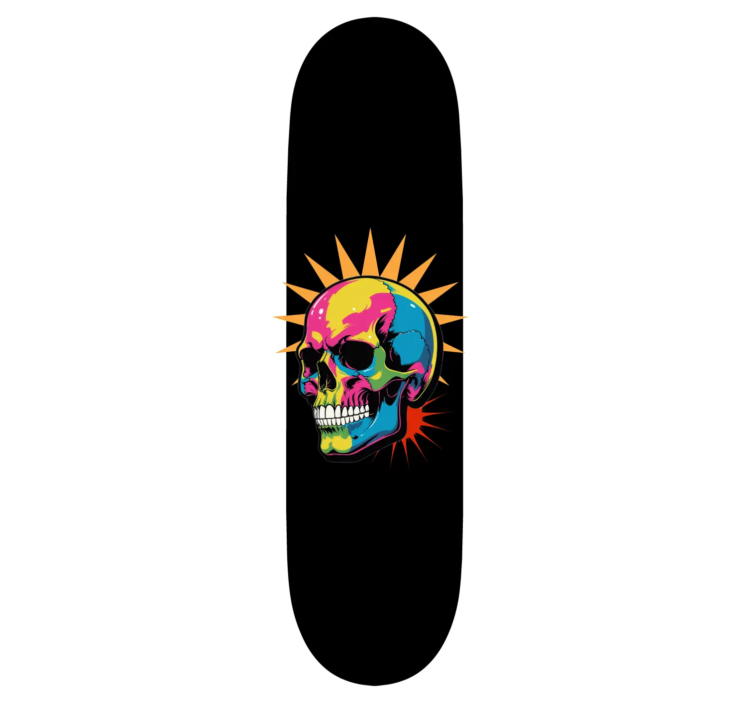 SKULL POP Custom Skateboard Deck - Original Design with Unique Features and Quality Construction