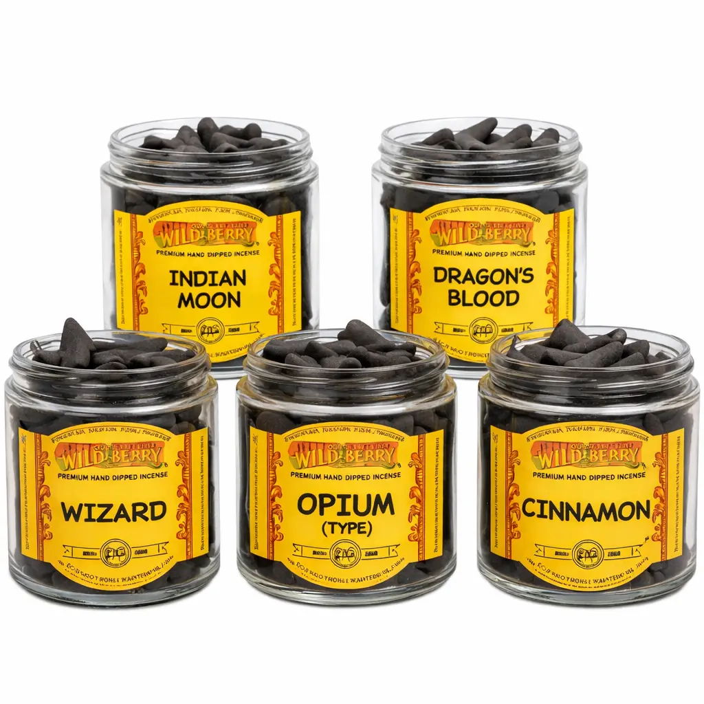 Wild Berry Fragrance Incense Cones - Enchanted Ember Variety Pack, Longlasting Home Scent Aroma for Home Fragrance Supplies