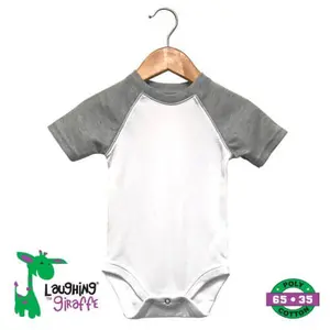Laughing Giraffe Short Sleeve Raglan Onesie