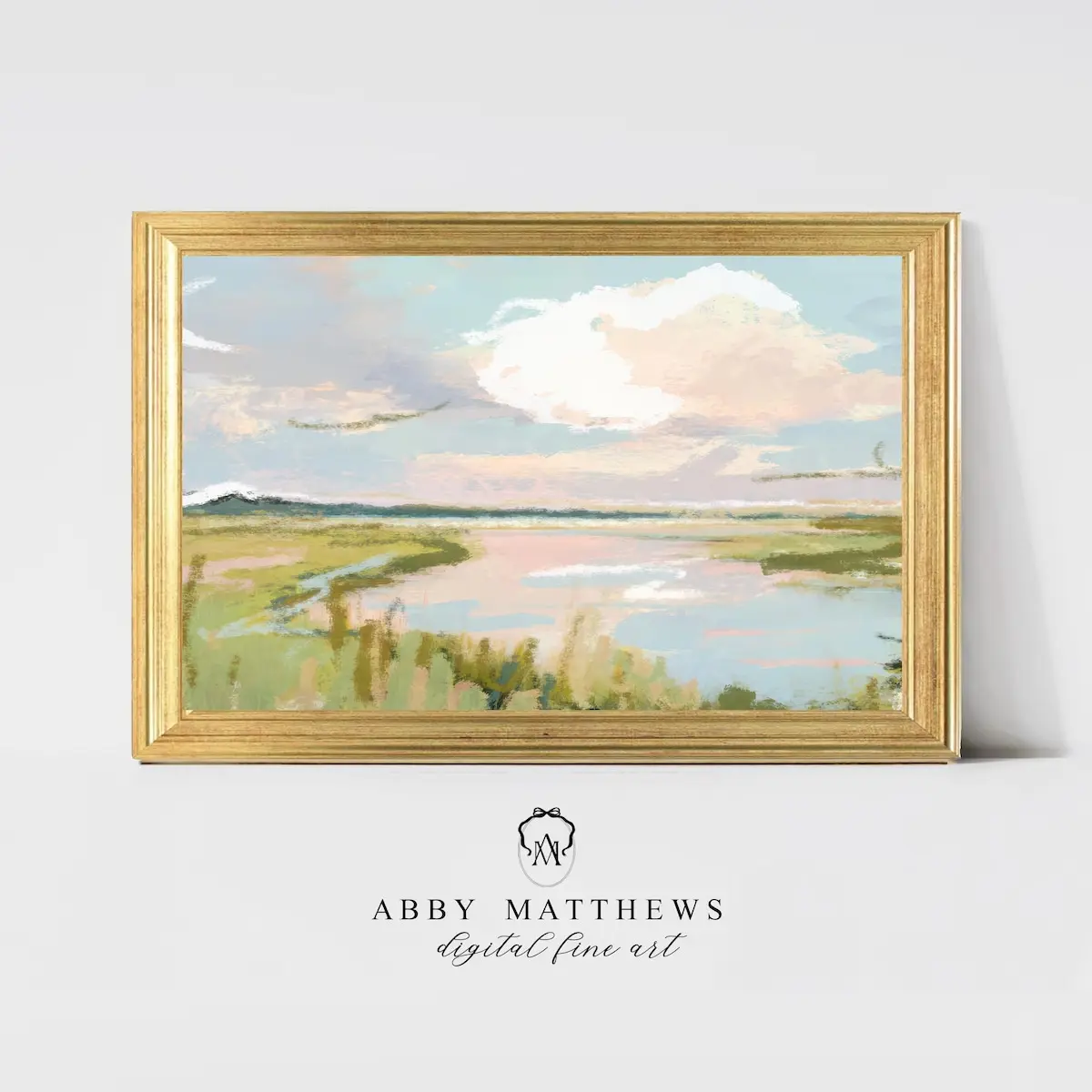 Lowcountry Marsh Vintage Printing - Birdie by Abby Matthews, Grandmillennial Wall Decor, Room Decor, Unframed