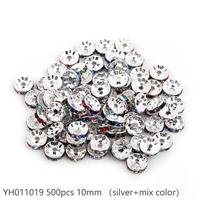 #11（10mm 500pcs) Silver/Mix YH011019