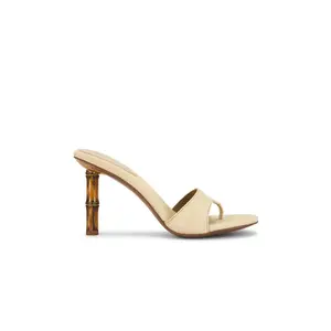 Jeffrey Campbell Linette Sandal in Beige Canvas