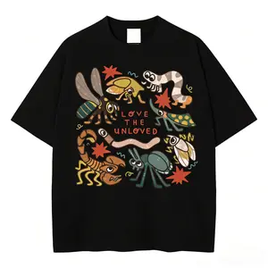 Love The Unloved Insect Lover Shirt S~5XL Oversize Unisex T-Shirt for Women and Men's Unisex Fit Batik Cotton Oversize Streetwear Menswear  Super Soft Pre-Shrunk