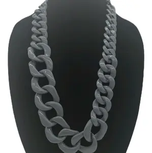 Matte Grey Necklace Set