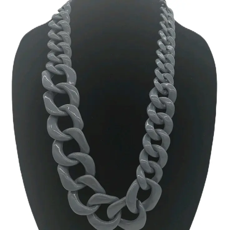 Matte Grey Necklace Set