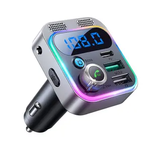 FM Wireless Car Kit - LCD Screen FM Transmitter, MP3 Player, USB Charger, USB Drive Support, Line-in AUX Function
