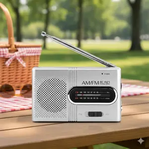 Portable Mini AM/FM Radio Speaker Player with High-Quality Audio, Lightweight Design for Shower Travel Camping Home Use, Stereo Sound Durable Fashionable Popular Holiday Gift