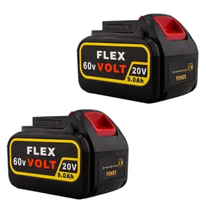 2 PCS 9.0Ah 20V 60V 120V MAX Battery for Dewalt Flex DCB606 DCB612 DCB606-2 DCB609